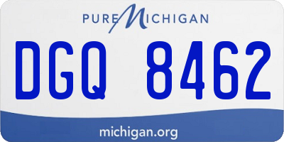 MI license plate DGQ8462