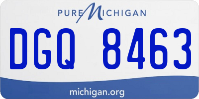 MI license plate DGQ8463