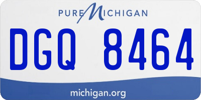 MI license plate DGQ8464