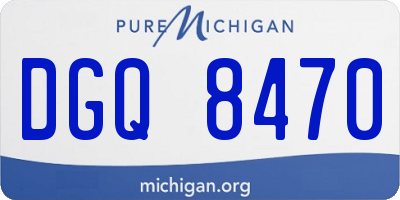 MI license plate DGQ8470