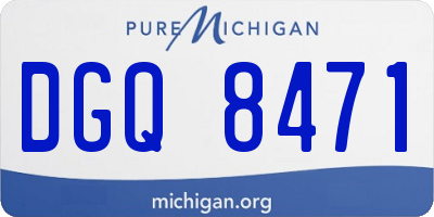 MI license plate DGQ8471