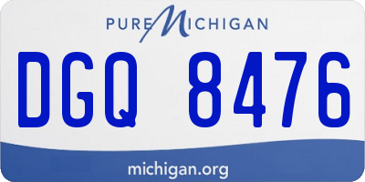 MI license plate DGQ8476