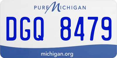 MI license plate DGQ8479