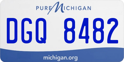 MI license plate DGQ8482