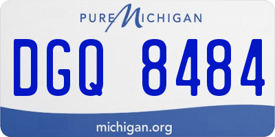 MI license plate DGQ8484