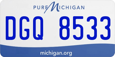 MI license plate DGQ8533