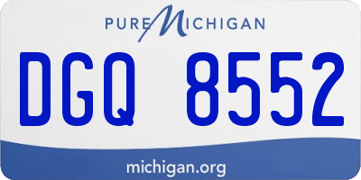 MI license plate DGQ8552