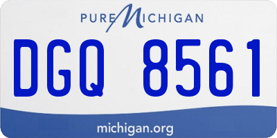 MI license plate DGQ8561