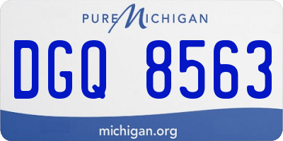 MI license plate DGQ8563