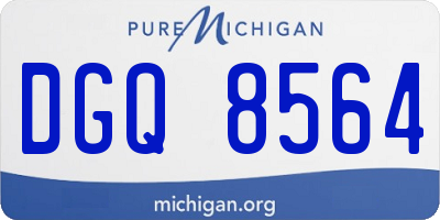 MI license plate DGQ8564