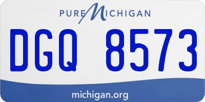 MI license plate DGQ8573