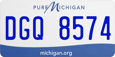 MI license plate DGQ8574
