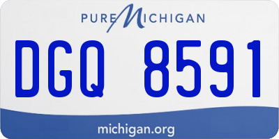 MI license plate DGQ8591