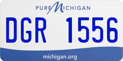MI license plate DGR1556