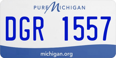 MI license plate DGR1557