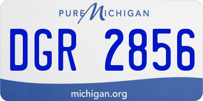 MI license plate DGR2856