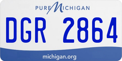 MI license plate DGR2864
