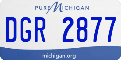 MI license plate DGR2877
