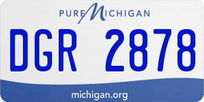 MI license plate DGR2878