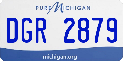 MI license plate DGR2879