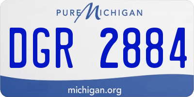 MI license plate DGR2884