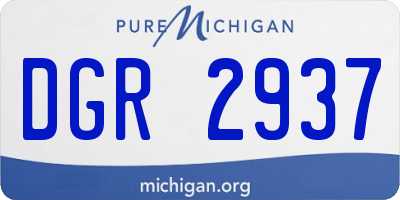 MI license plate DGR2937