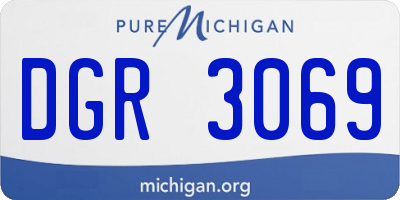MI license plate DGR3069