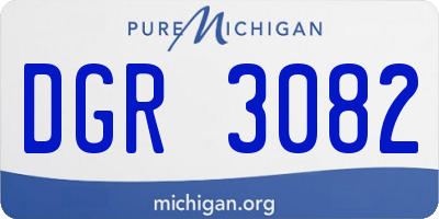 MI license plate DGR3082
