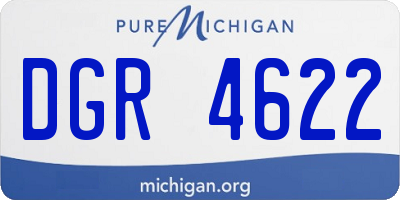 MI license plate DGR4622