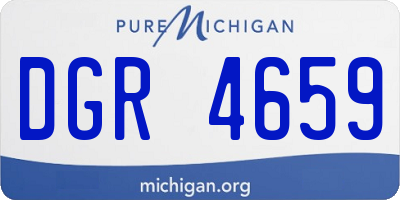 MI license plate DGR4659