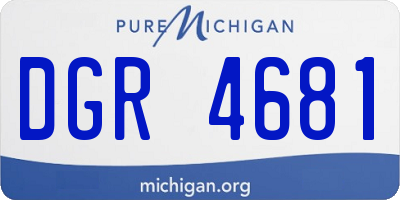 MI license plate DGR4681
