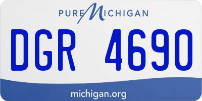 MI license plate DGR4690