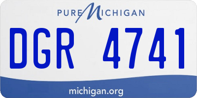 MI license plate DGR4741