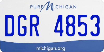 MI license plate DGR4853