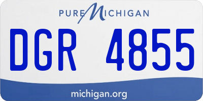 MI license plate DGR4855