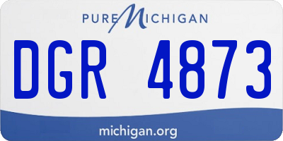 MI license plate DGR4873