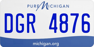 MI license plate DGR4876