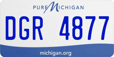 MI license plate DGR4877