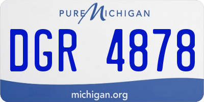 MI license plate DGR4878