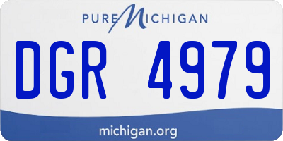MI license plate DGR4979
