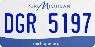 MI license plate DGR5197