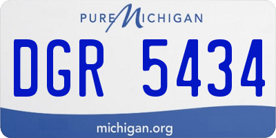 MI license plate DGR5434