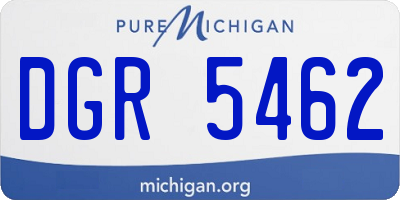 MI license plate DGR5462
