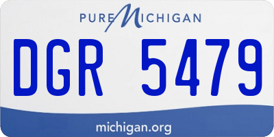 MI license plate DGR5479