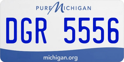 MI license plate DGR5556