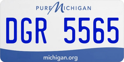 MI license plate DGR5565