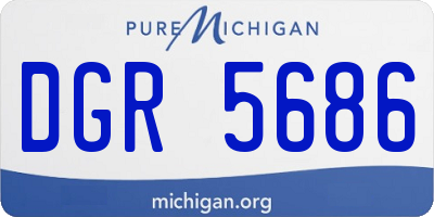MI license plate DGR5686