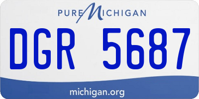 MI license plate DGR5687