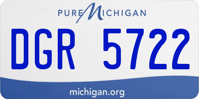 MI license plate DGR5722