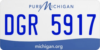 MI license plate DGR5917